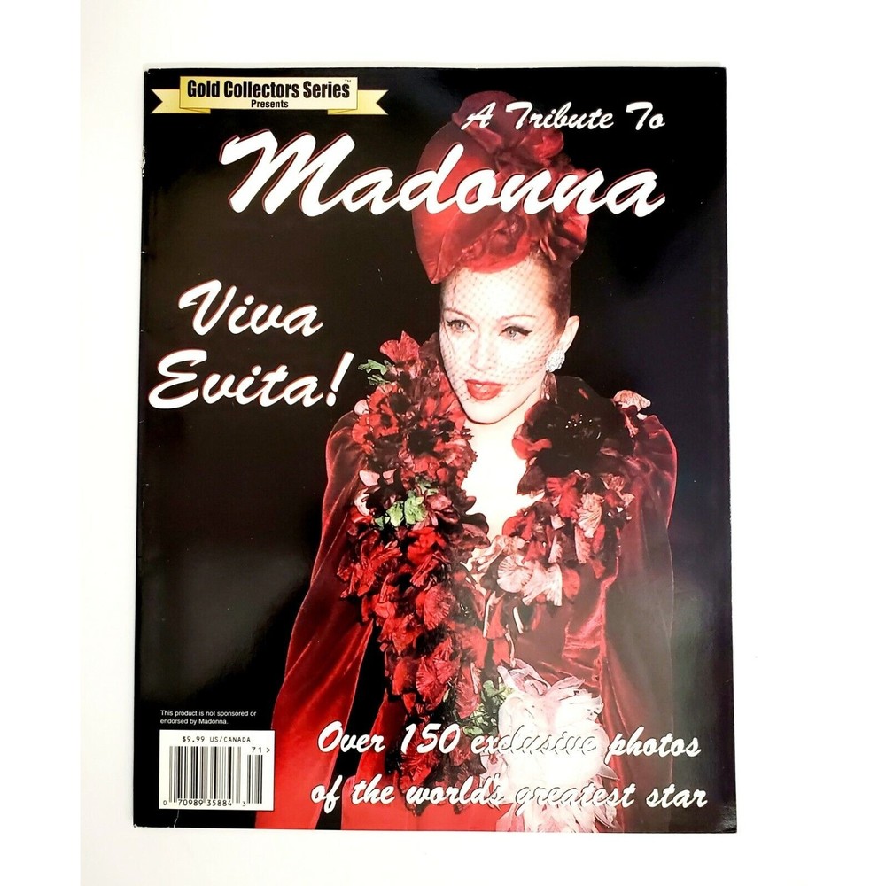 A Tribute To Madonna BOOK Gold Collectors Series Viva Evita Rare 1st-ed HTF VGC